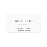 Modern simple minimalist typography  white