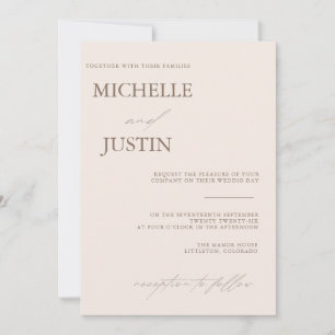  Modern Simple Minimalist Wedding   Invitation