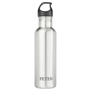 Modern Simple Monogram personalized custom name 710 Ml Water Bottle