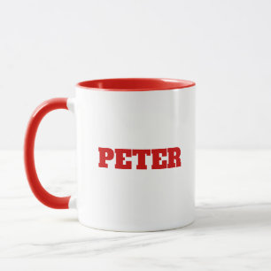 Modern Simple Monogram personalized custom name Mug