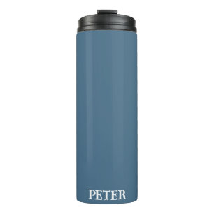 Modern Simple Monogram personalized custom name Thermal Tumbler
