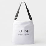 Modern Simple Monogram Wedding Couple Large Crossbody Bag<br><div class="desc">Modern Elegant Simple Template Wedding Monogram Couple Initials Add Text Upload Image,  Photo,  Minimalist Accessories / Bags & Wallets / Handbags / Large Crossbody Bags / Shopping Bag / Cross-Body Bag / Tote Bag.</div>