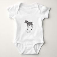 Modern Simple Party Animal 1st Birthday Baby Bodys