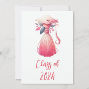 Modern Simple Pastel Graduation Invitation