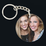 Modern Simple Personalized Best Friend Photo Keychain<br><div class="desc">Makes such a great gift for your BFF. Buy one for your friend and one for yourself. On on side is the quote,  "Side by Side or Miles Apart,  Best Friends are always Close at Heart" and your names.,  and on the other is your photo</div>