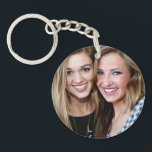 Modern Simple Personalized Best Friend Photo Keychain<br><div class="desc">Makes such a great gift for your BFF. Buy one for your friend and one for yourself. On on side is the quote,  "Side by Side or Miles Apart,  Best Friends are always Close at Heart" and your names.,  and on the other is your photo</div>