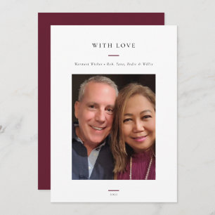 Modern Simple Photo Holiday Card