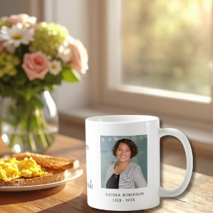 Modern Simple Photo Memorial Keepsake  Coffee Mug
