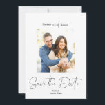 Modern Simple Photo Save the Date<br><div class="desc">This modern photo save the date fits your simple,  clean style.</div>