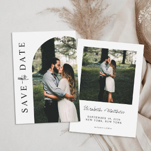 Modern Simple Photo Wedding Save the Date