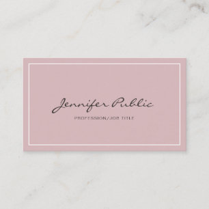 Modern Simple Plain Elegant Colours Professional Business Card