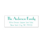 Modern Simple Plain Elegant Family Return Address