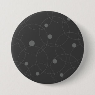 Modern, simple, playful, fun pattern of circles 3 inch round button