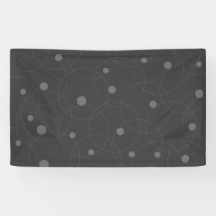 Modern, simple, playful, fun pattern of circles banner