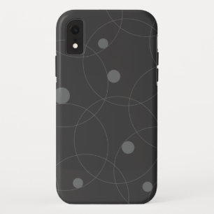 Modern, simple, playful, fun pattern of circles iPhone XR case