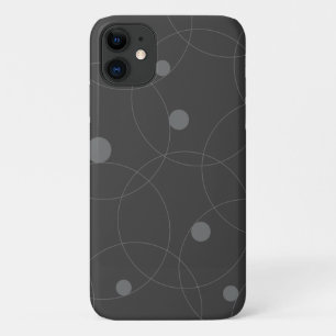 Modern, simple, playful, fun pattern of circles iPhone 11 case