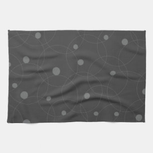 Modern, simple, playful, fun pattern of circles kitchen towel