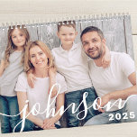 Modern Simple Playful Script Family Photos Calendar<br><div class="desc">Design is composed of modern and playful script typography. Add family photos in the background for each month.</div>