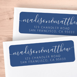 Modern Simple Playful Script Return Address