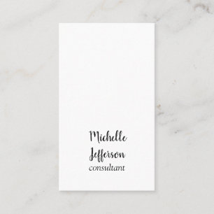 Modern Simple Plian Minimalist Business Card