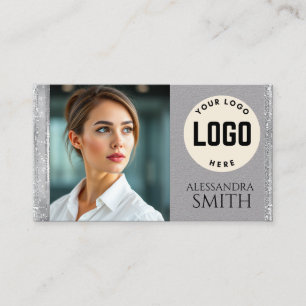 Modern Simple Professional Business Photo Square Calling Card