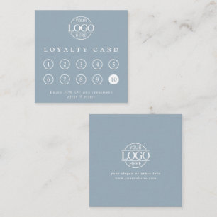 Modern Simple Professional Custom Business Logo Loyalty Card
