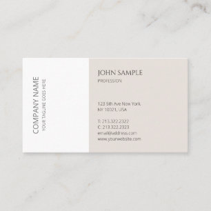 Modern Simple Professional Elegant Template Top Business Card