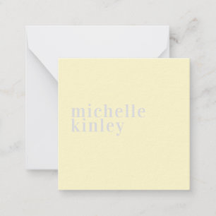 Modern simple professional name personalized card