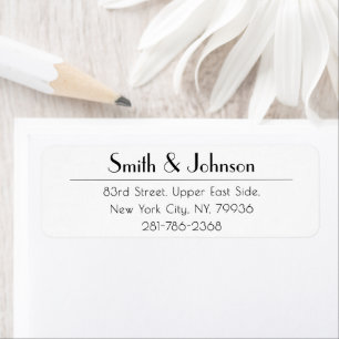Modern Simple Professional Office Return Address