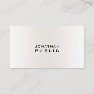 Modern Simple Professional Template Elegant Trendy Business Card