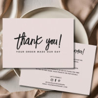 Modern simple professional thank you order