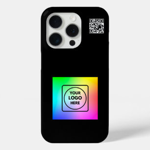 Modern Simple QR Code Logo Branding iphone case