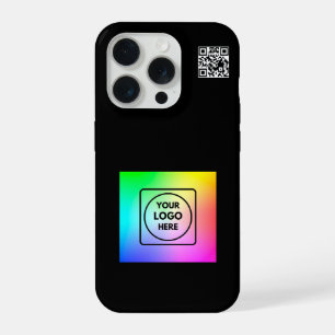 Modern Simple QR Code Logo Branding iphone case