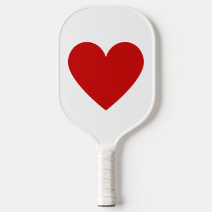 Modern Simple Red Heart Love Classic Stripe    Pickleball Paddle