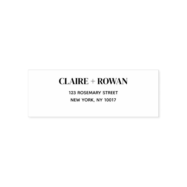 Modern Simple Return Address Self-inking Stamp (Design)
