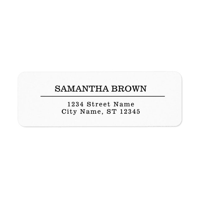 Modern Simple Rustic Black and White  (Front)