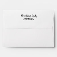 Modern Simple Rustic Family Return Address 5x7