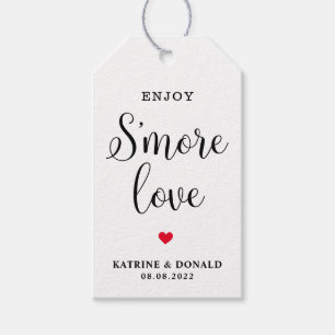 Modern Simple  S’more Love Wedding Gift Tags