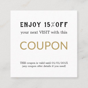 Modern Simple Salon Discount Coupon