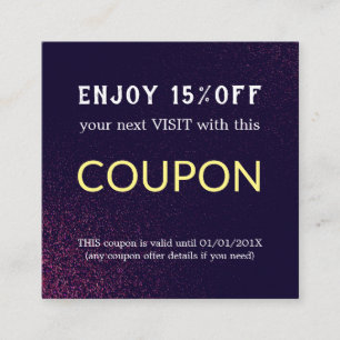 Modern Simple Salon Discount Coupon