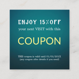 Modern Simple Salon Discount Coupon
