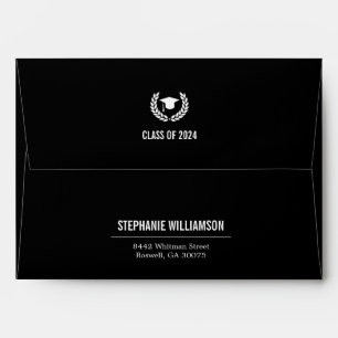 Modern Simple School College Graduation Party Envelope