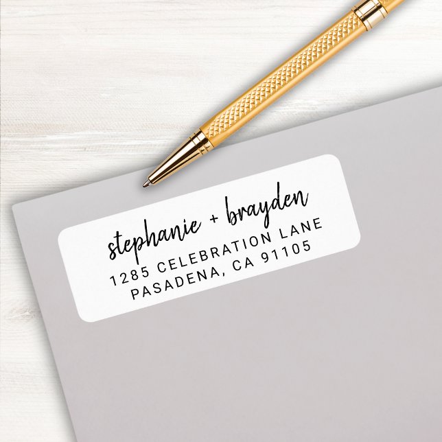Modern Simple Script 40th Birthday Return Address (Creator Uploaded)