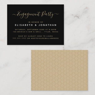 Modern Simple Script Engagement Party Invitation
