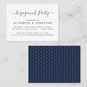 Modern Simple Script Engagement Party Invitation
