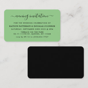 Modern Simple Script Soirée Invitation de billet