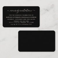 Modern Simple Script Soirée Invitation de billet