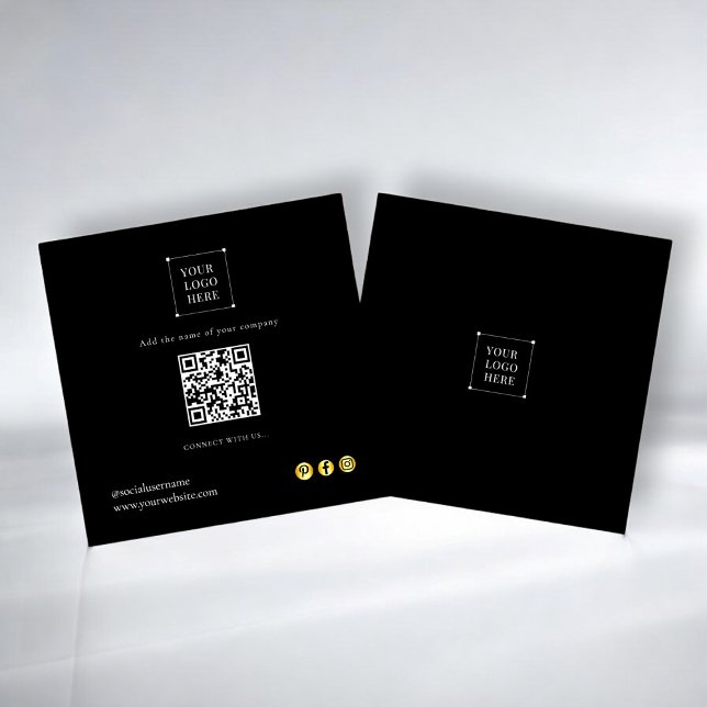Modern simple social media qr code Business Card (social media business card , with qr code fully ediatbale )