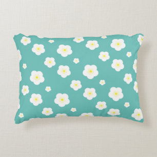 Modern Simple Spring Daisy flowers gradient Accent Pillow