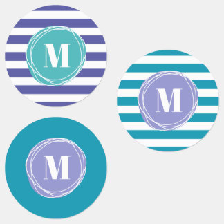 Modern Simple Stripes Monogram 